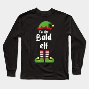 I'm The Bald Elf Family Matching Christmas Pajama Gifts Long Sleeve T-Shirt